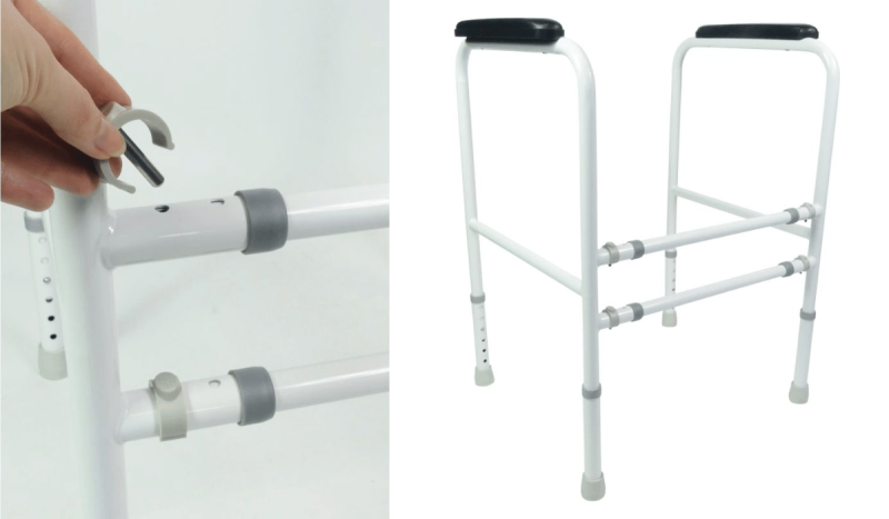 Accoudoir de toilette réglable KOS, l’aide essentielle pour l’autonomie des personnes à mobilité réduite