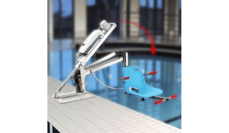 transbordeur de piscine motorisé Jointec H2D pour l'accès à la piscine aux PMR