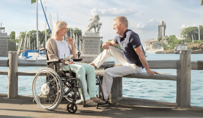 Motorisation pour fauteuil roulant Alber e-fix Invacare à Venelles proche du Vaucluse