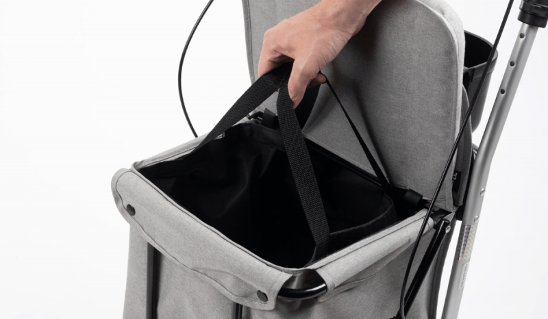 Le rollator caddy de course pliable Lett800