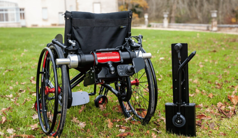 Motorisation Minotor 2.1 de Benoit Systemes pour fauteuil roulant