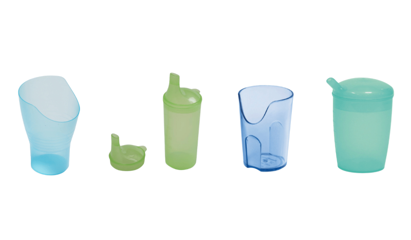 Verres ergonomiques, verres à bec verseur
